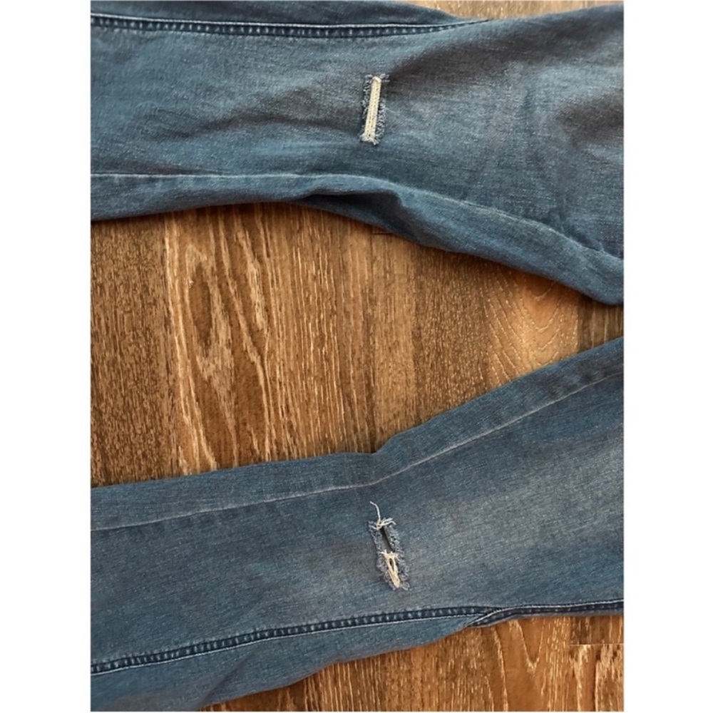 🥳💗HP! Amazon Blue Flare Wide Leg Casual Western Jeans - Picture 11 of 11